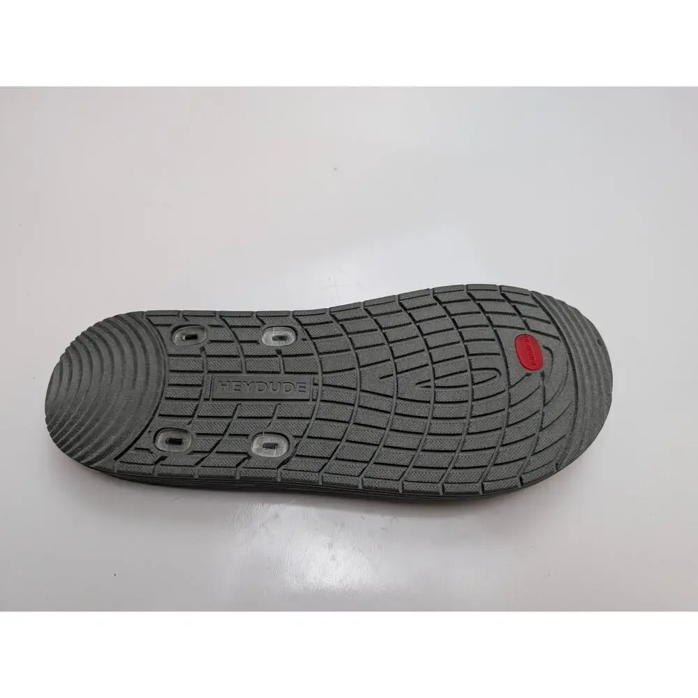Hey Dude Milo Black Army Flip Flop Thong Sandals Men's Size 15 Comfort